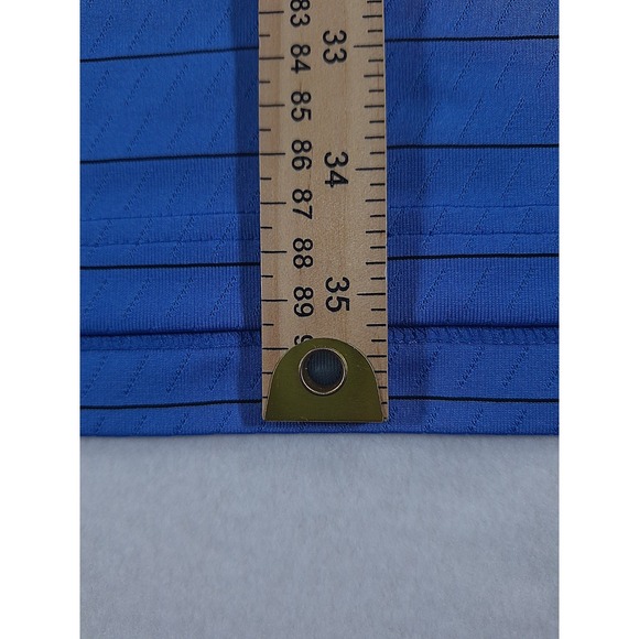 Callaway Opti-Dri Polo Shirt Men's 2XLT Blue Striped Golf Short Sleeve - Picture 5 of 7